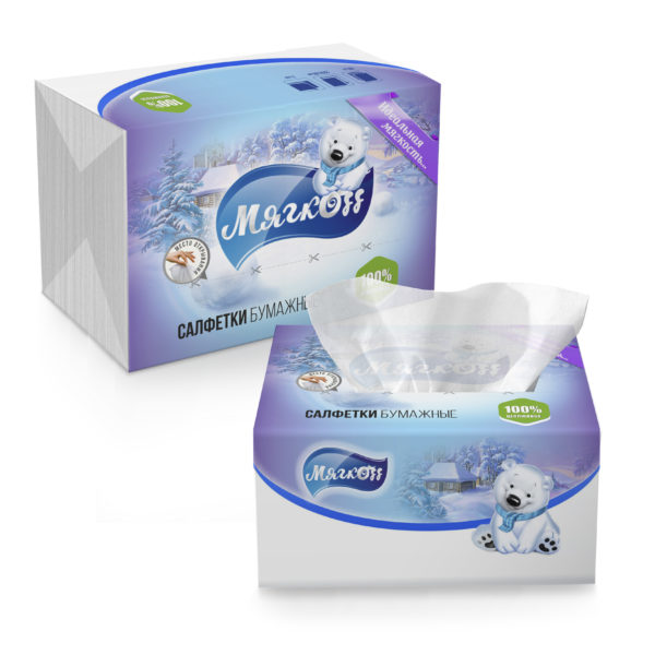 Москва — Салфетки «Мягкоff» белые оптом.