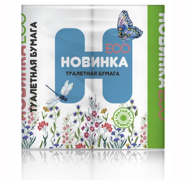 Москва — Туалетная бумага  «Новинка ЭКО» 4Р 2 слоя белая оптом.